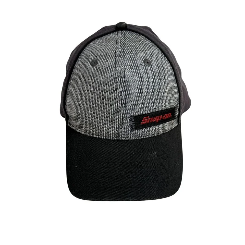 Snap-On Gray & Black Ball Cap Adjustable Strapback K Products